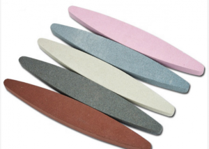 Oval Boat Shape Mini Whetstone HW2102 For Kitchen Knife Sharpening