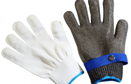 cut Resistant Glove Food Grade, Stainless Steel Mesh Metal Glove Knife Cutting Glove for Butcher, Oyster Shucking Kitchen Mandoline Chef Slicing Fish Fillet